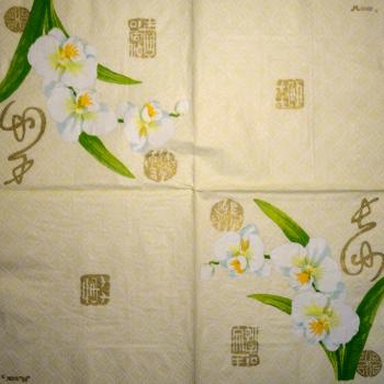 106 Orchideen - 3 lagig (gelb) - Stewo